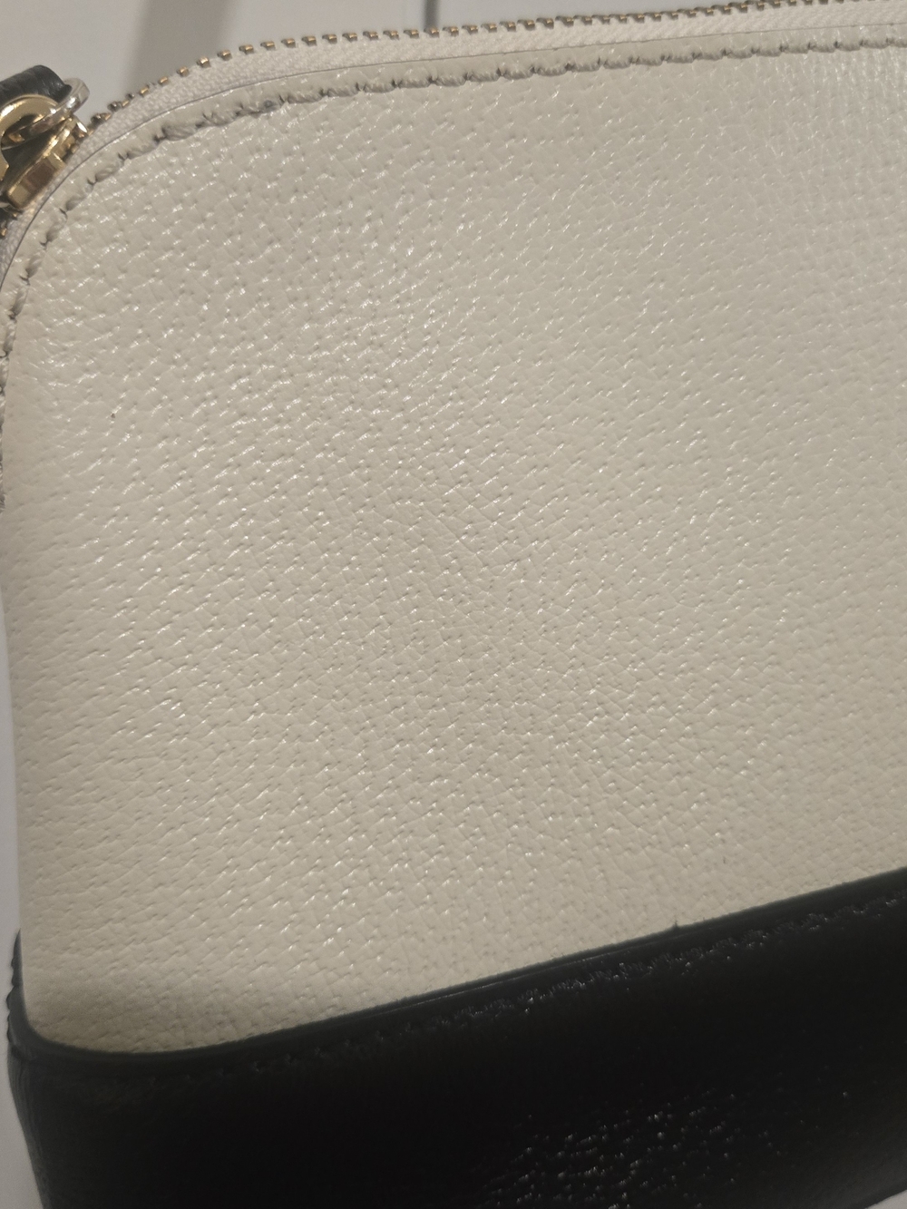 kate spade Cream and Black Pebble Leather Dome Crossbody - Picture 6 of 6